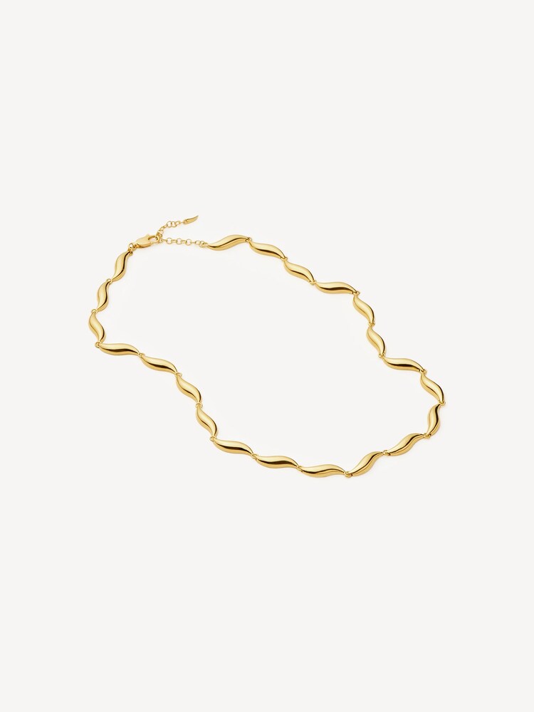 Missoma Gold Tone Savi Signature Link Chain Necklace - Image 2 of 7