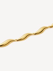 Missoma Gold Tone Savi Signature Link Chain Necklace - Image 3 of 7