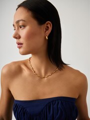 Missoma Gold Tone Savi Signature Link Chain Necklace - Image 5 of 7