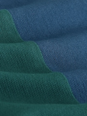 Green Long Sleeve Colourblock Polo Shirt (3-16yrs) - Image 3 of 4