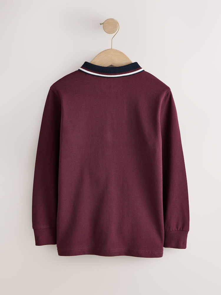 توتي/أزرق داكن - قميص بولو بألوان متباينة بكُم طويل (3-16سنة) - صورة 2 من 4 توتي/أزرق داكن - قميص بولو بألوان متباينة بكُم طويل (3-16سنة) - صورة 2 من 4