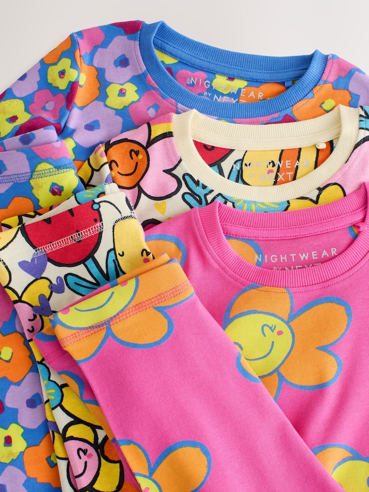 Flower Unicorn Snuggle Pyjamas 3 Pack (9mths-10yrs) - Image 7 of 7 Flower Unicorn Snuggle Pyjamas 3 Pack (9mths-10yrs) - Image 7 of 7