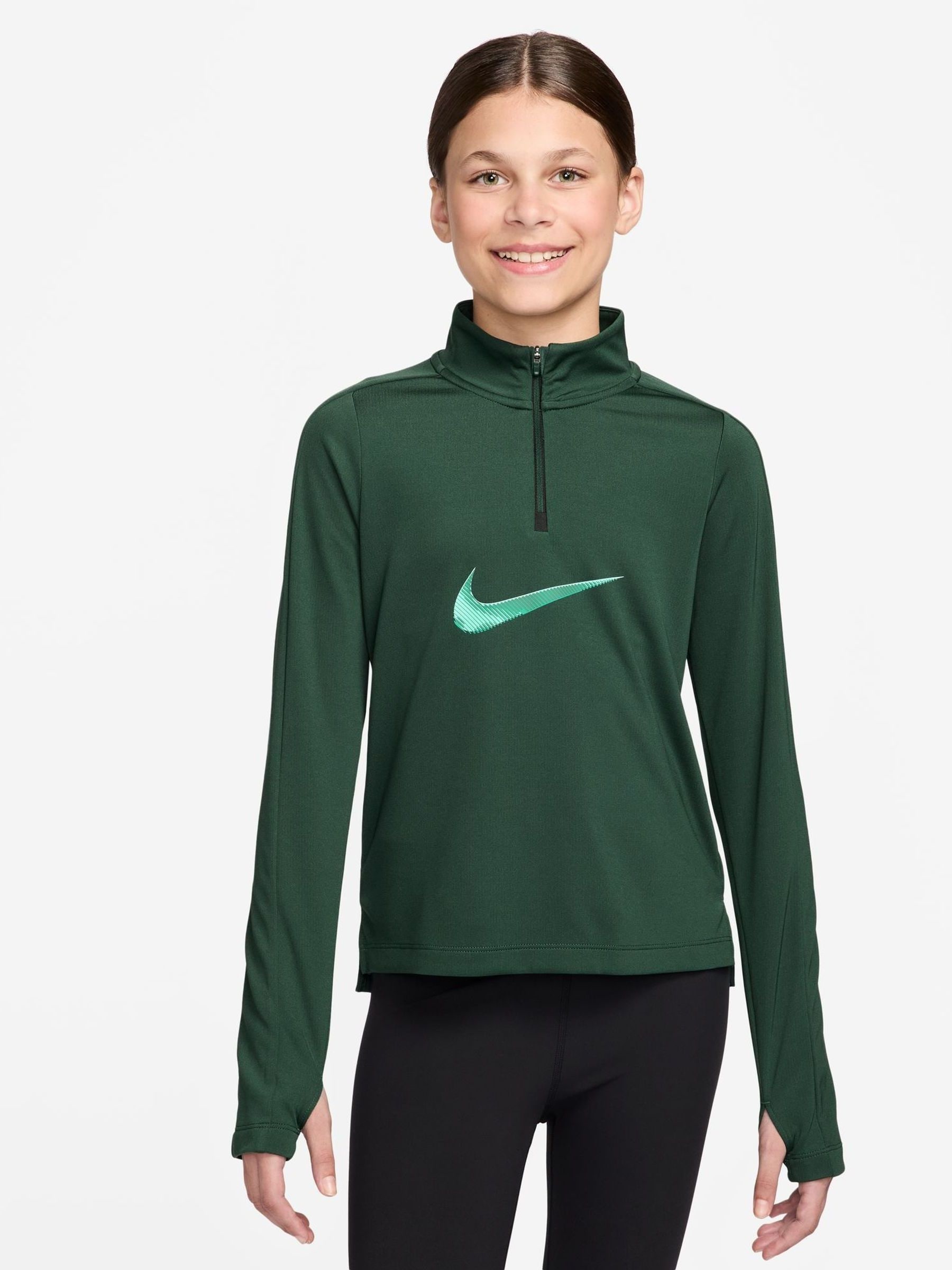 nike swoosh sweatshirt green