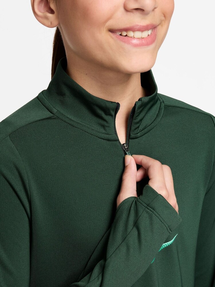 Nike Fir Green Pro Dri-FIT Veneer Printed Swoosh Half Zip Sweatshirt - Image 3 of 3
