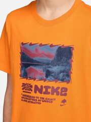 Nike Cermic Orange Photo Graphic Print T-Shirt - Image 3 of 3