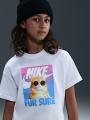 Nike White Cute Animal Graphic Print T-Shirt - Image 5 of 6