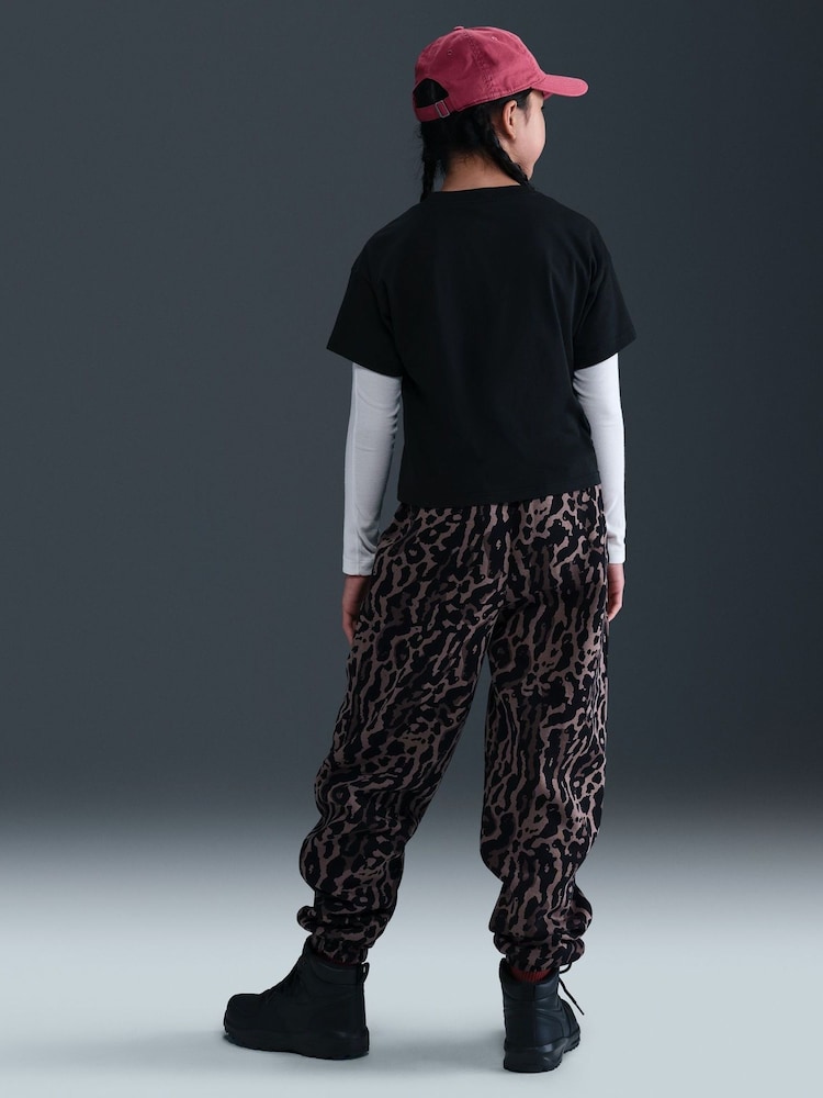 Nike Black Animal Print Boxy T-Shirt - Image 2 of 5