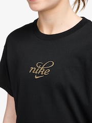 Nike Black Shine Graphic Print T-Shirt - Image 3 of 3