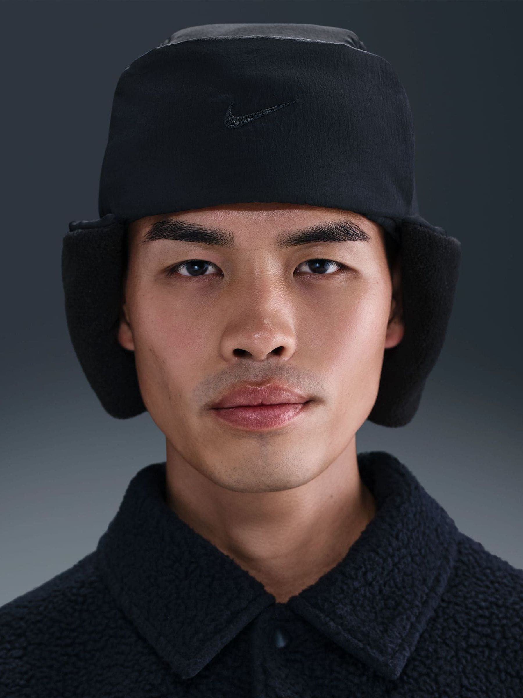 Buy Nike Black Fly Puffer Trapper Cap from Next Norway
