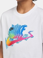 Nike White Graphic Print Logo T-Shirt - Image 3 of 3