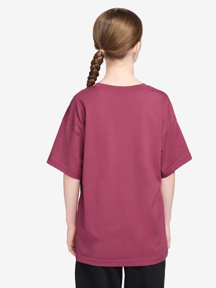 Nike Beet Pink Shine Graphic Print T-Shirt - Image 2 of 3