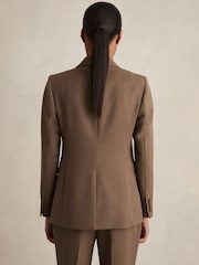 Бежевый - Однобортный пиджак Reiss Gabi - Изображение 6 из 8
