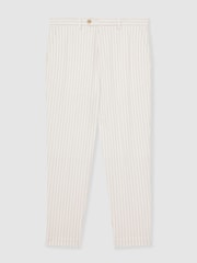 Reiss Easton Regular-Fit Cotton-Blend Pinstripe Trousers - Imagen 2 de 8