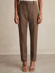 Reiss Mink Neutral Gabi Slim Fit Suit Trousers - Image 3 of 6