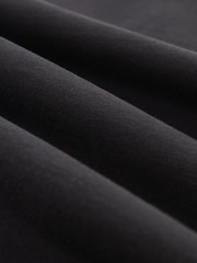 Reiss Washed Black Nomo Cotton Garment-Dyed Oversize T-Shirt - Image 6 of 6