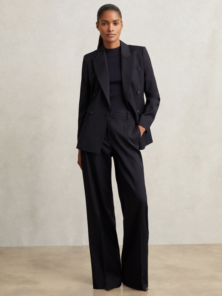 Reiss Navy Haisley Trousers - Image 1 of 7