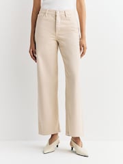 By Malene Birger Desert White Vinola Mid Rise Straight Leg Jeans - Image 2 of 6