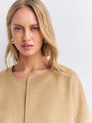By Malene Birger Natural Jacquie Wool Jacket - Image 5 of 7