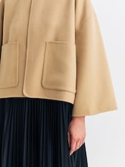 By Malene Birger Natural Jacquie Wool Jacket - Image 6 of 7