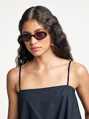 By Malene Birger Black Mia Bubble Hem Top - Image 5 of 7