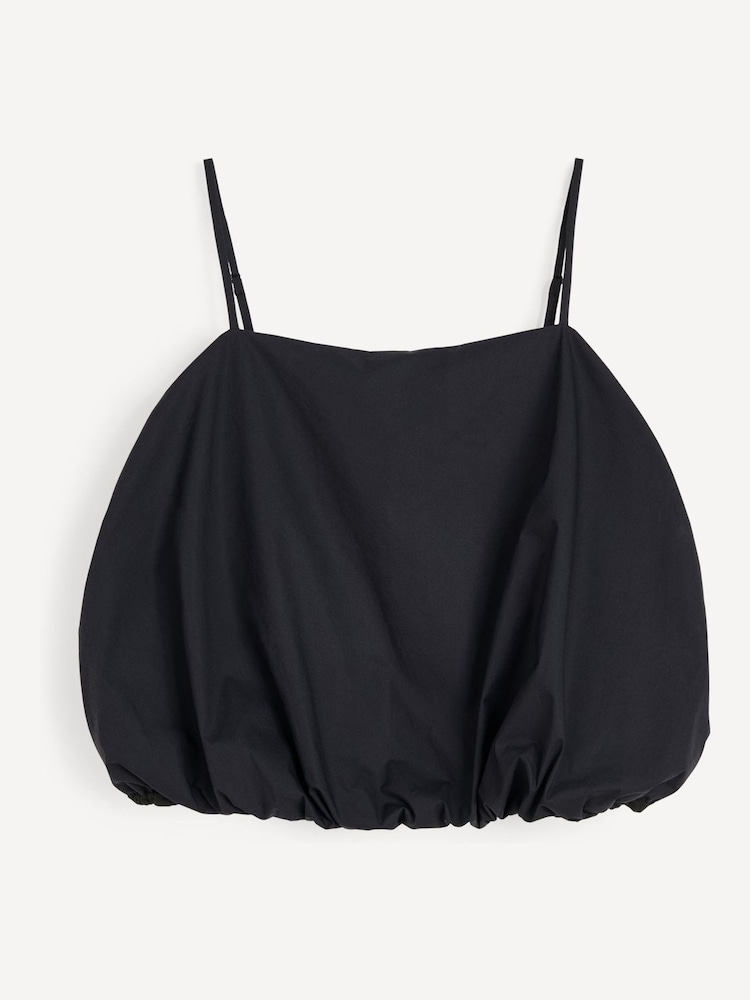 By Malene Birger Black Mia Bubble Hem Top - Image 7 of 7