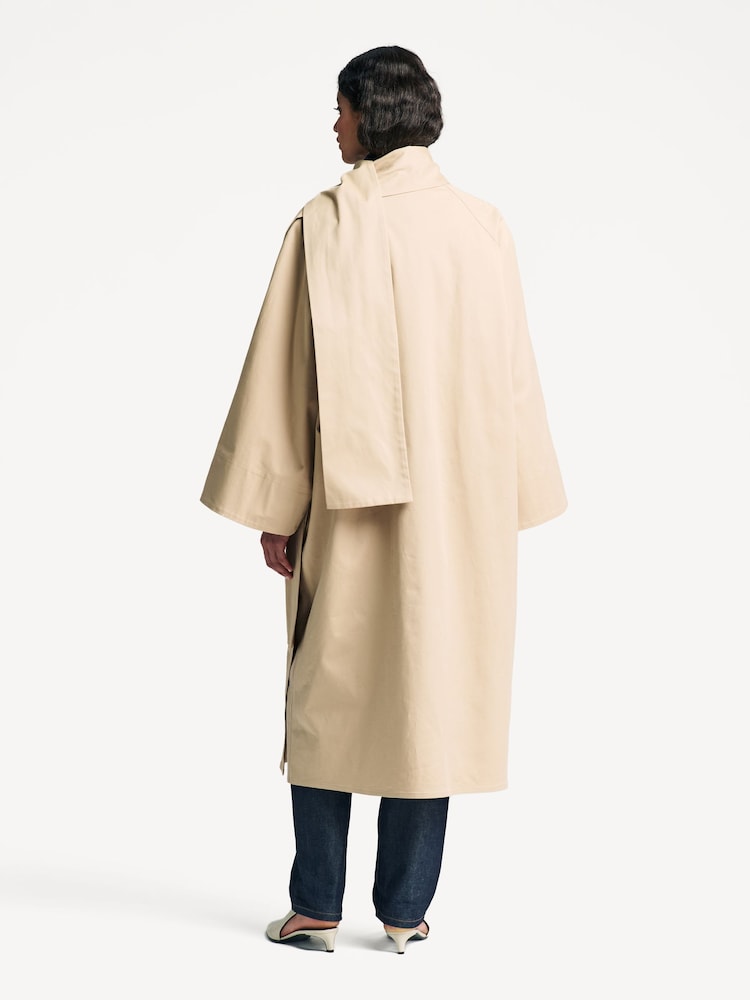 By Malene Birger Natural Campagna Wrap Coat - Image 2 of 6