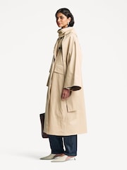By Malene Birger Natural Campagna Wrap Coat - Image 3 of 6