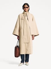 By Malene Birger Natural Campagna Wrap Coat - Image 4 of 6