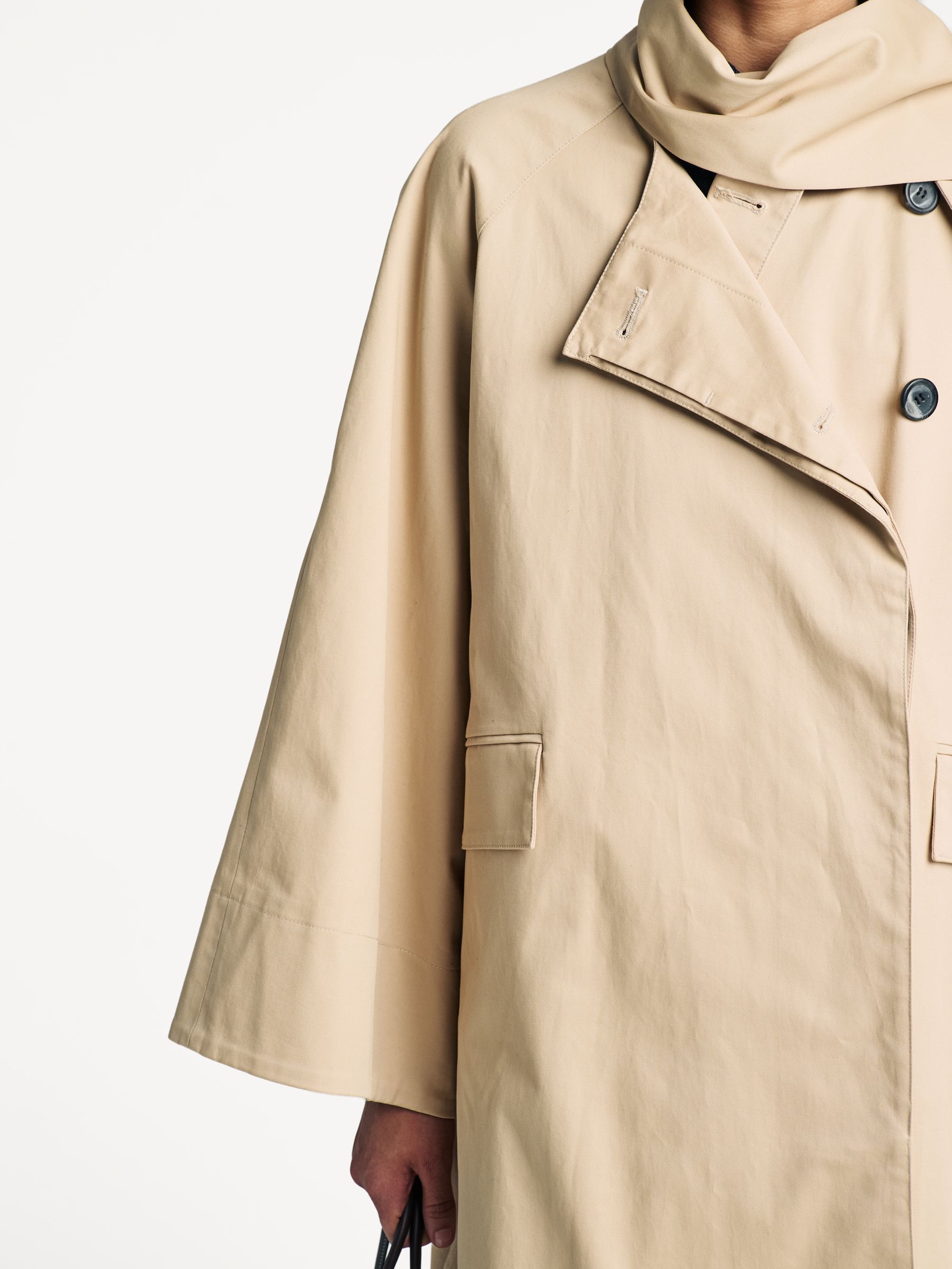 Buy By Malene Birger Natural Campagna Wrap Coat from the Next UK