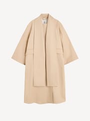 By Malene Birger Natural Campagna Wrap Coat - Image 6 of 6