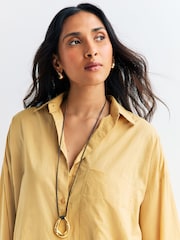 By Malene Birger Yellow Derris Relaxed Shirt - Image 5 of 7