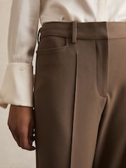 Reiss Mink Neutral Gabi Flared Suit Trousers - Image 4 of 6