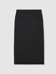 Reiss Black Haisley Wool-Blend Pencil Skirt - Image 2 of 6