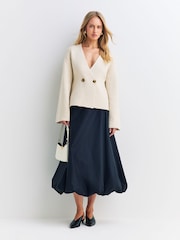 By Malene Birger Black Aubrey Bubble Hem Skirt - Image 1 of 7