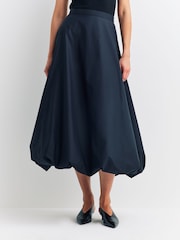 By Malene Birger Black Aubrey Bubble Hem Skirt - Image 3 of 7