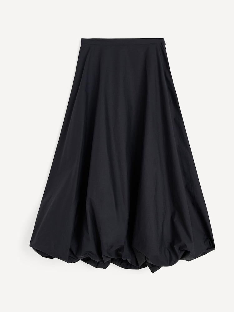 By Malene Birger Black Aubrey Bubble Hem Skirt - Image 7 of 7