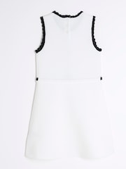 Alb - Rochie pentru fete River Island cu model scoică - Imaginea 2 din 4