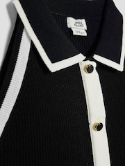 River Island Black Girls Button Top & Skirt set - Image 3 of 4
