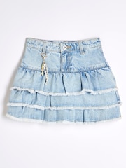 River Island Blue Girls Denim Rara Skirt - Image 1 of 4