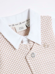 River Island Natural Baby Boys Waistcoat Romper Set - Image 3 of 4