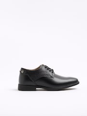 River Island Black Boys Faux Leather Shoes - Image 1 of 5