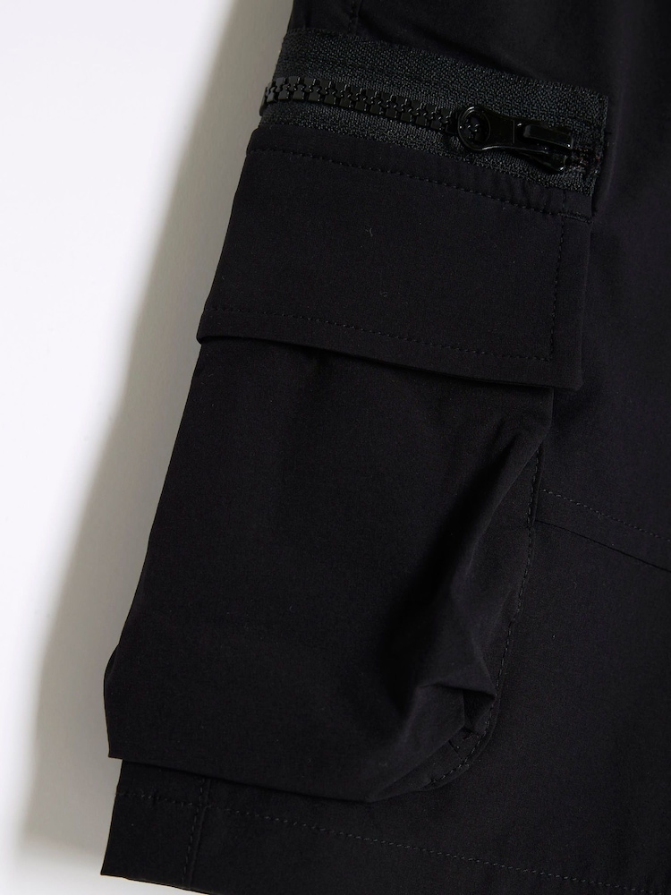 River Island Black Boys Cargo Shorts - Image 2 of 4