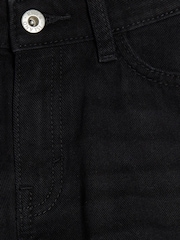 River Island Black Girls Denim Circle 100% Cotton Shorts - Image 4 of 4