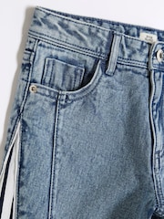 River Island Blue Girls Denim 100% Cotton Hybrid Straight Jeans - Image 3 of 4