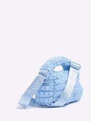 River Island Blue Girls Nylon Scrunch Grab Bag - Image 3 of 5