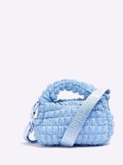 River Island Blue Girls Nylon Scrunch Grab Bag - Image 4 of 5