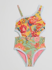 River Island Girls Cut Out Swimsuit - Imagen 1 de 3