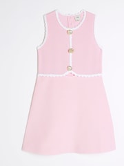 River Island Pink Girls Shell Dress - Image 1 of 4