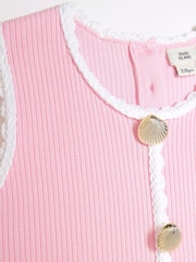 River Island Pink Girls Shell Dress - Image 3 of 4