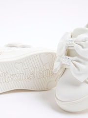 River Island White Girls Bow Trainers - Image 5 of 5
